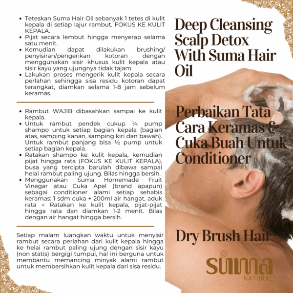 Suma Natural Multipurpose Soap - Sabun Alami & Multifungsi | Sabun Jerawat Punggung, Eczema, Eksim, Psoriasis & Sensitif, No SLS/SLES, No Detergent, No Paraben, No Triclosan, No Synthetic, No Foaming Agents. Body Wash Tubuh Gatal Mandi Berminyak Berjerawat - Image 10