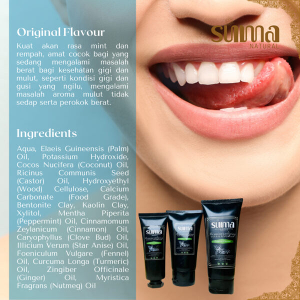 Suma Natural Remineralizing Toothpaste | Pasta Gigi Alami, Gigi Ngilu & Bau Mulut | Flouride Free - Image 5